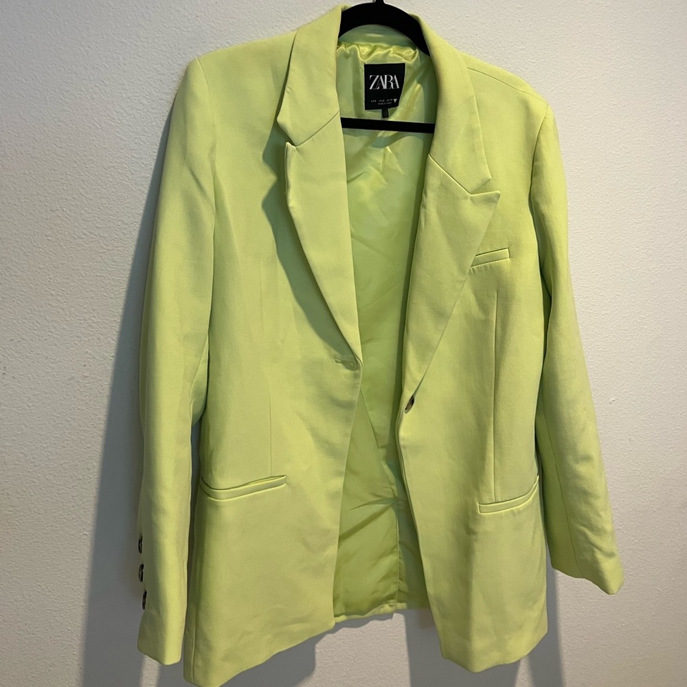 Zara green blazer